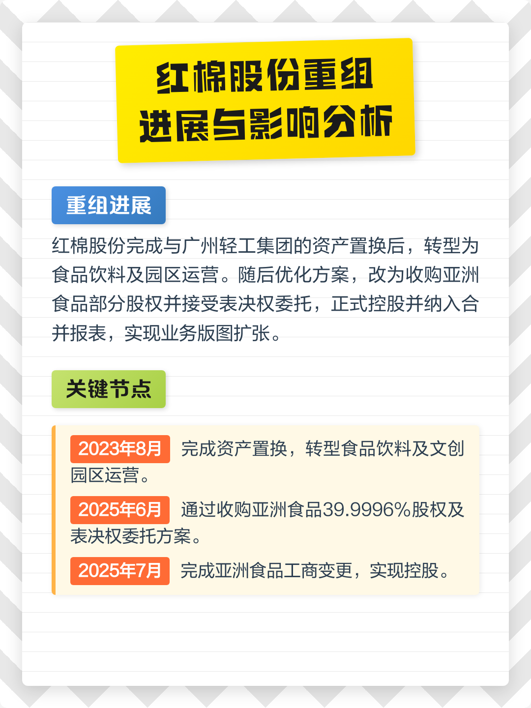 信阳市食品资产重组(食品资产重组案例)